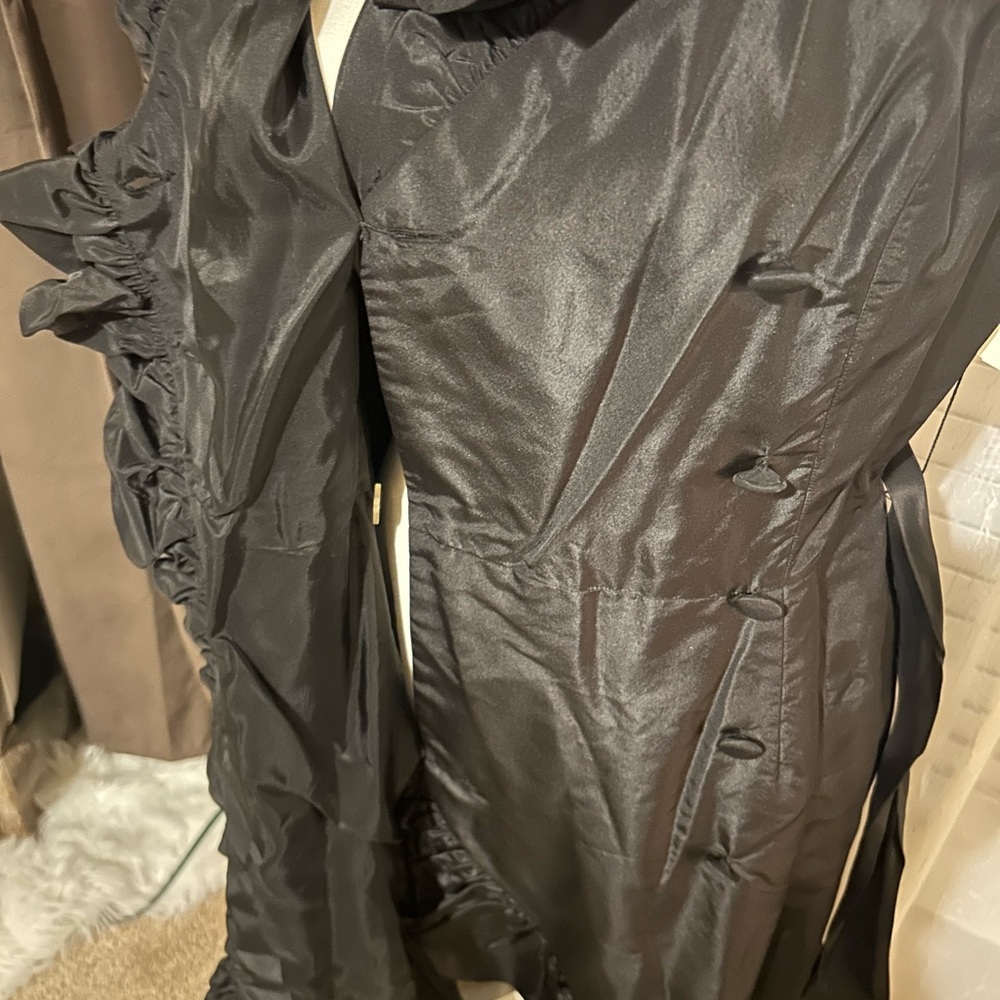 Rickie Freeman TERI JON Taffeta Ruffle Dress - Picture 8 of 10
